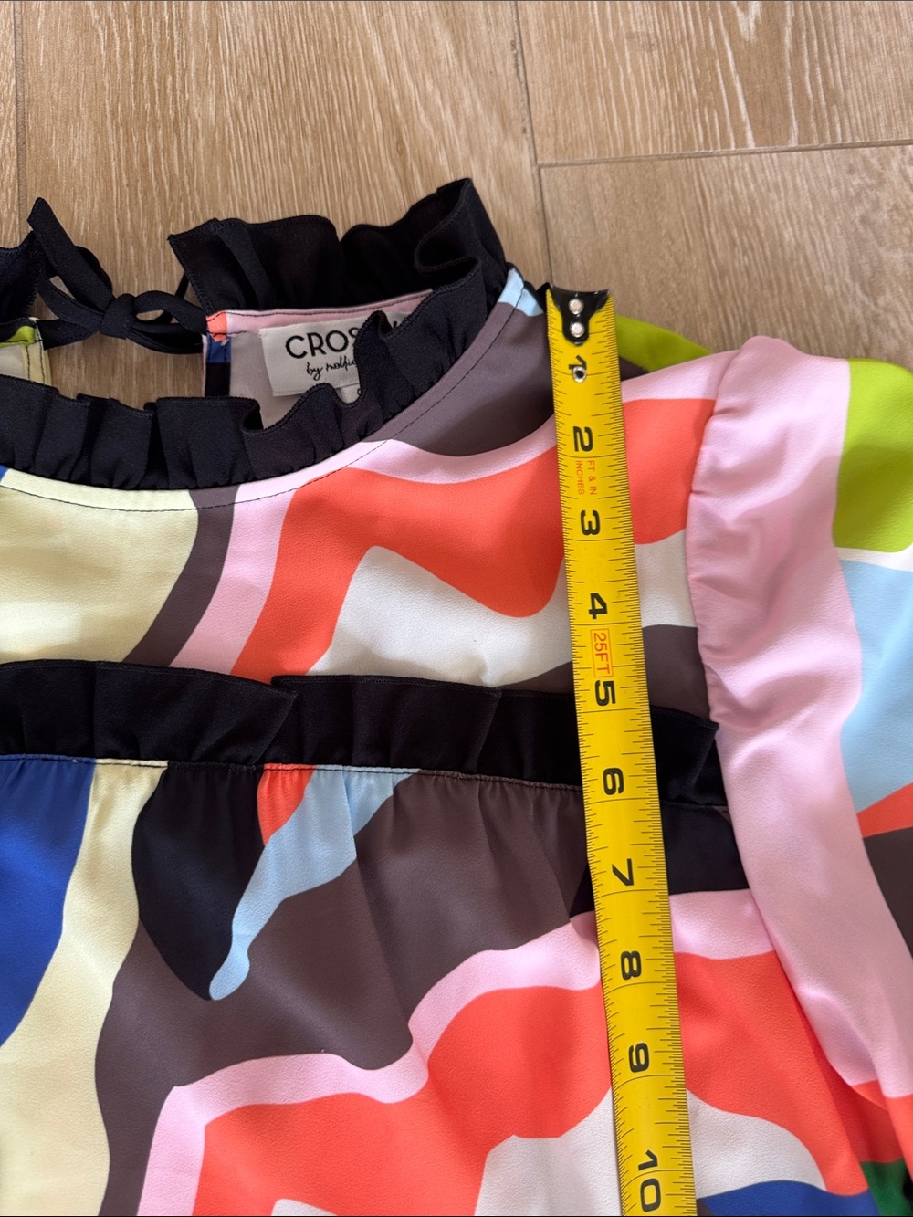 Crosby by Millie Burch Colorful Tiered Dress S - Picture 9 of 15